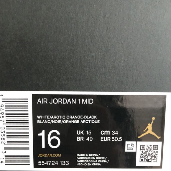 NIKE AIR JORDAN 1 MID SNEAKERS - Picture 10 of 10